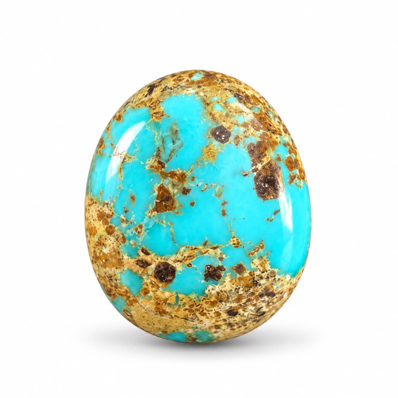 Natural Turquoise Gemstone Feroza 12.65 Ct