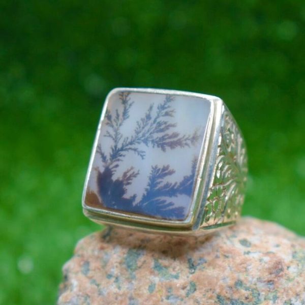 Dendritic agate | Shajri Aqeeq Ring 2