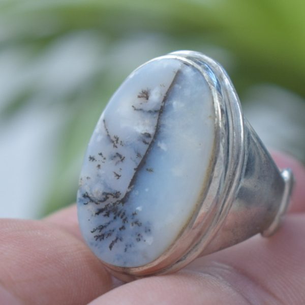 Dendritic agate | Shajri Aqeeq Ring