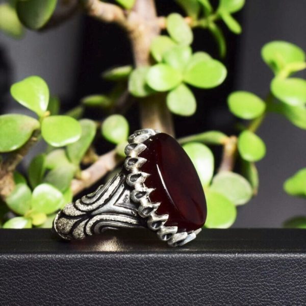 Carnelian Agate Yemni Aqeeq Ring2