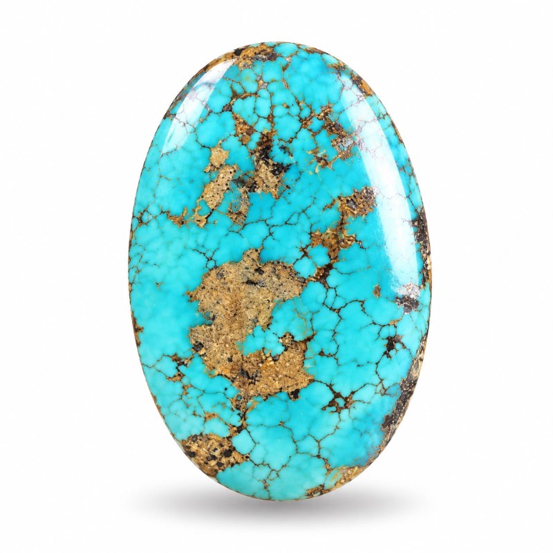 Natural Turquoise Gemstone Feroza 21.75 Ct