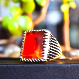 Carnelian Agate Yemeni Aqeeq Ring for man20