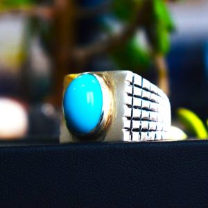 Natural Turquoise Feroza Ring15 (1)
