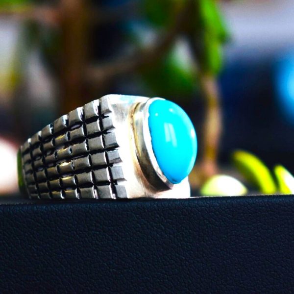 Natural Turquoise Feroza Ring15(2)