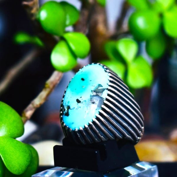 Natural Turquoise Feroza Ring2
