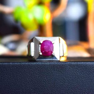 Ruby Afghani Yaqoot Ring for man (1)