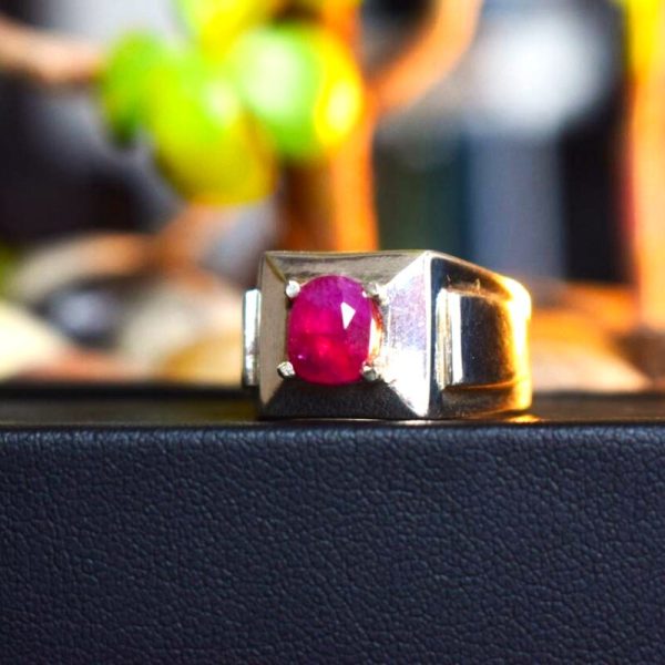 Ruby | Afghani Yaqoot Ring for man - Image 2
