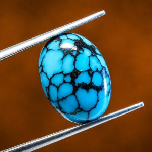 Natural Kingman Spiderweb Turquoise Feroza – 6.49 Ct