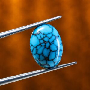 Natural Kingman Spiderweb Turquoise Feroza – 6.49 Ct1