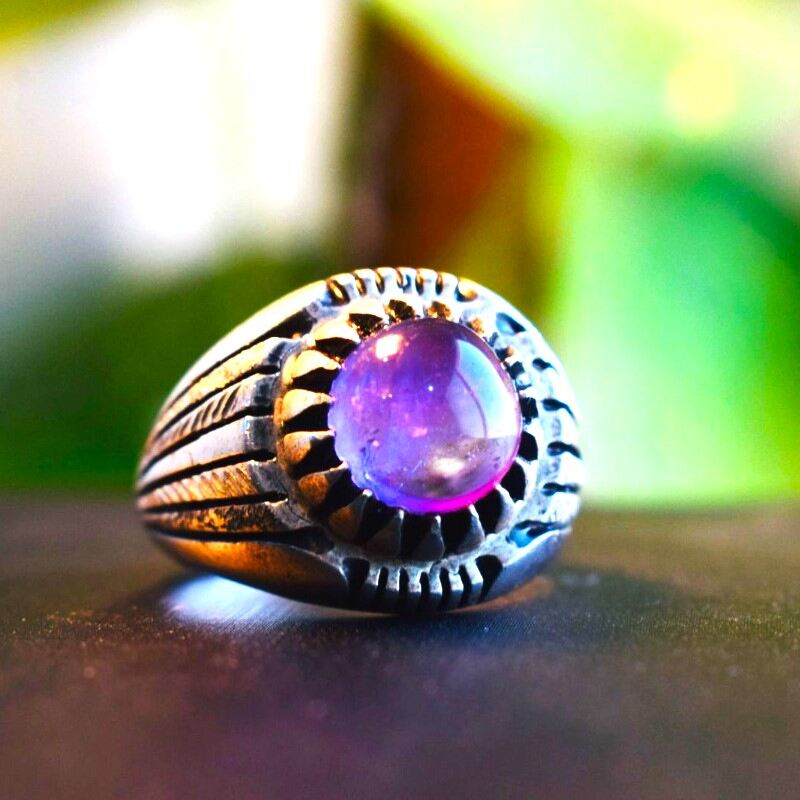 Natural Amethyst Ring image-