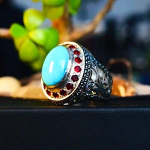 Natural Turquoise Feroza Ring 800 (6) (1)