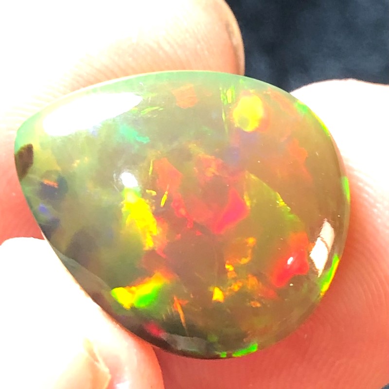 Natural Black Opal 14.23 Ct