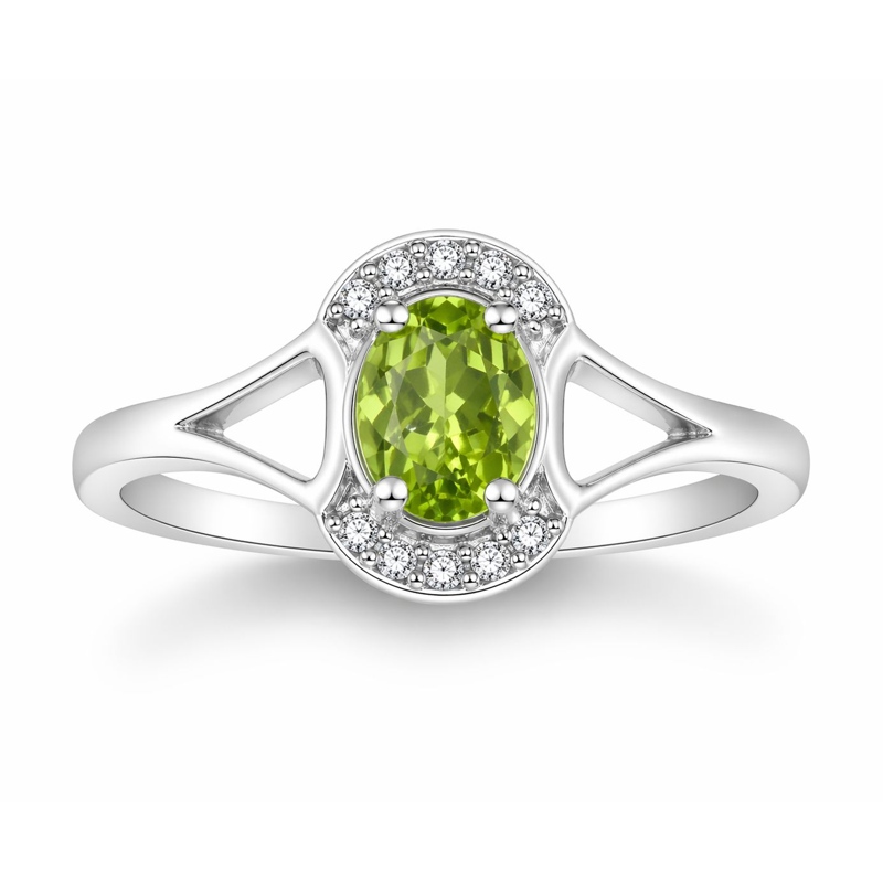 Natural Peridot Ring for woman 12