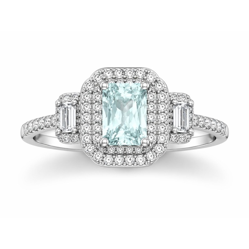 Natural Aquamarine Ring for Women19