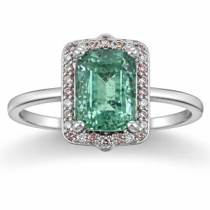Natural Green Tourmaline Ring for Woman14.50