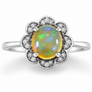 Natural Opal Ring for Woman11