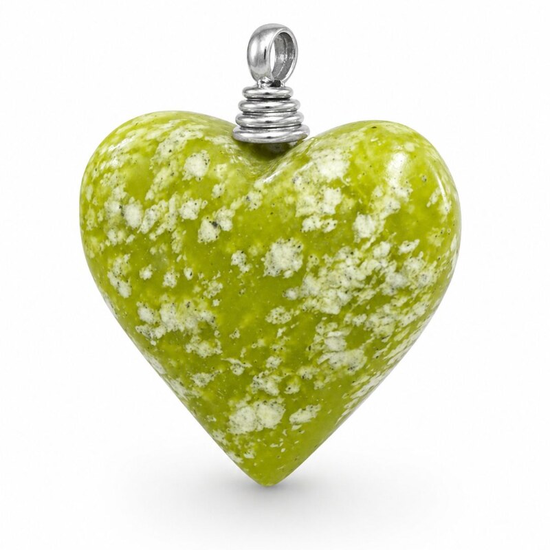 Natural Serpentine pendant for woman
