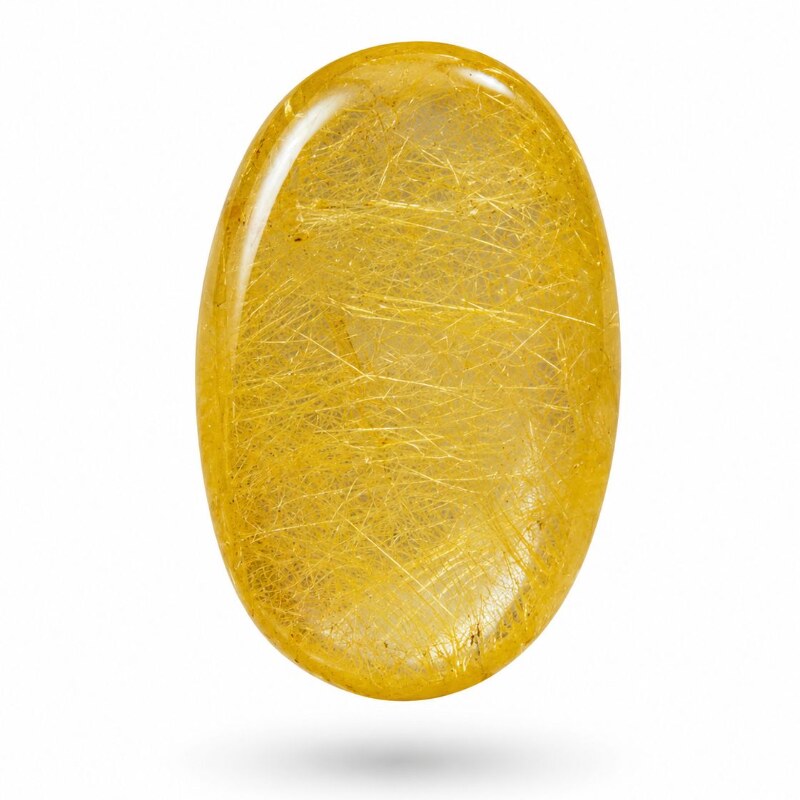 Natural Golden Rutile Quartz Gemstone C53.27