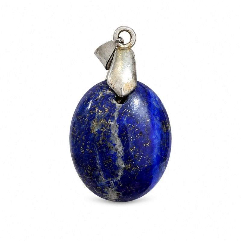 Natural Lapis lazuli Lajward Round Cab pendant for woman