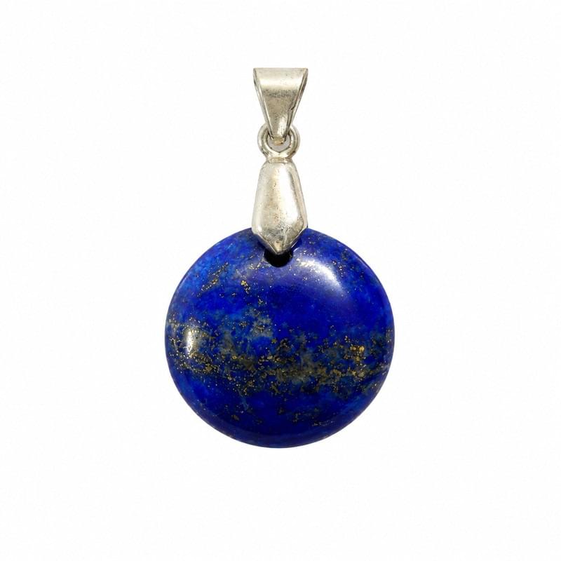 Natural Lapis lazuli Lajward Round pendant for woman