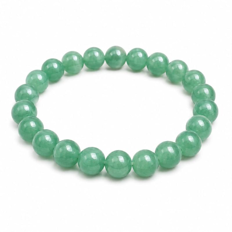 Natural Green Aventurine Bracelet Stretch Beaded Bracelet Yasir Gemstones